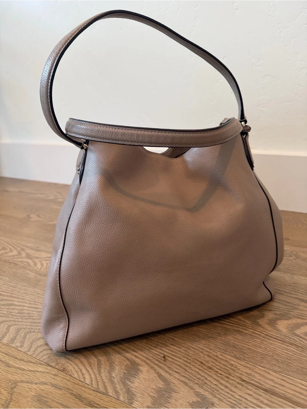 Coach Pebbled Leather Edie 31 Shoulder Tote in Taupe - Picture 5 of 7
